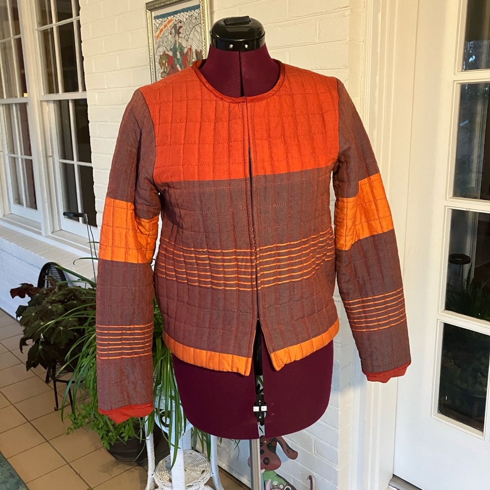Benares Designed by Akshay Singh Quilted Cotton Jacket | Size XS